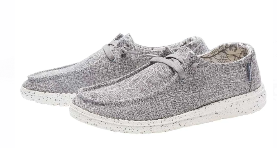 Women's Hey Dude Shoes Wendy Linen Iron 